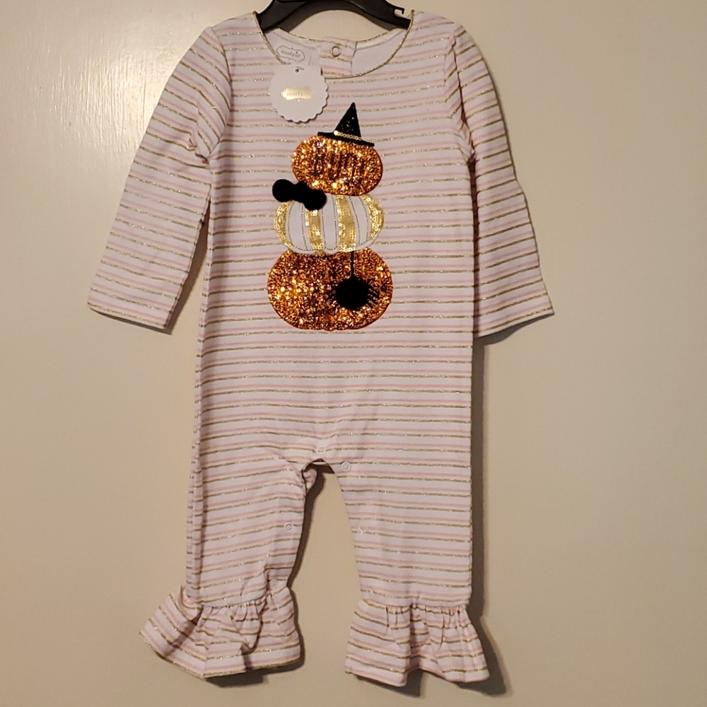 Mud Pie Halloween Romper 9-12mos